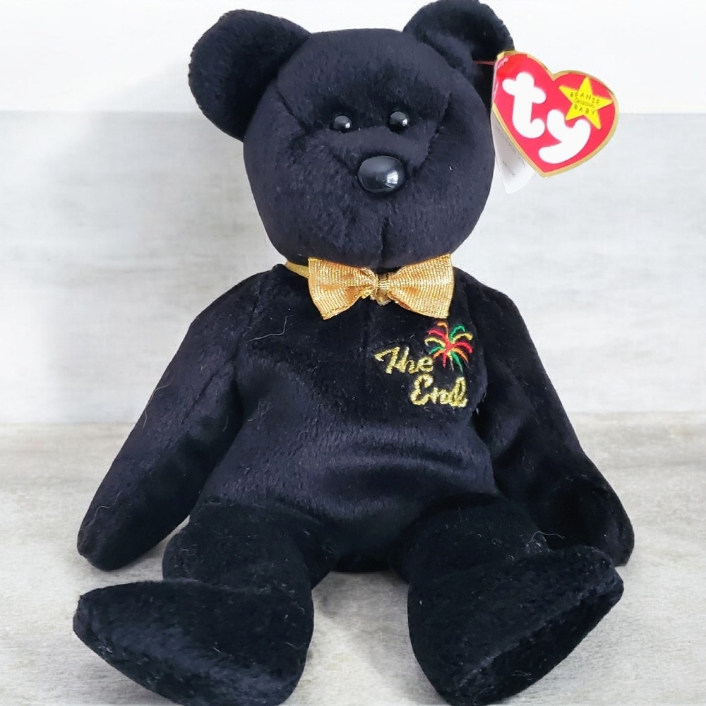 Ty Beanie Baby " The End" Bear Collectible Plush Toy 1999